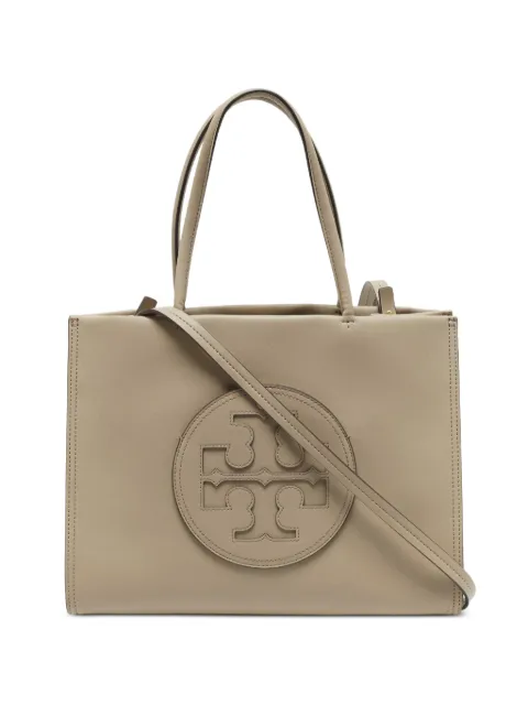 Tory Burch small Ella logo-patch tote bag Neutrals 1281557