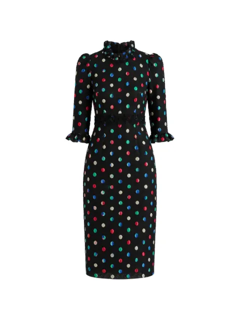 Dolce & Gabbana polka-dot midi dress Black DR28977