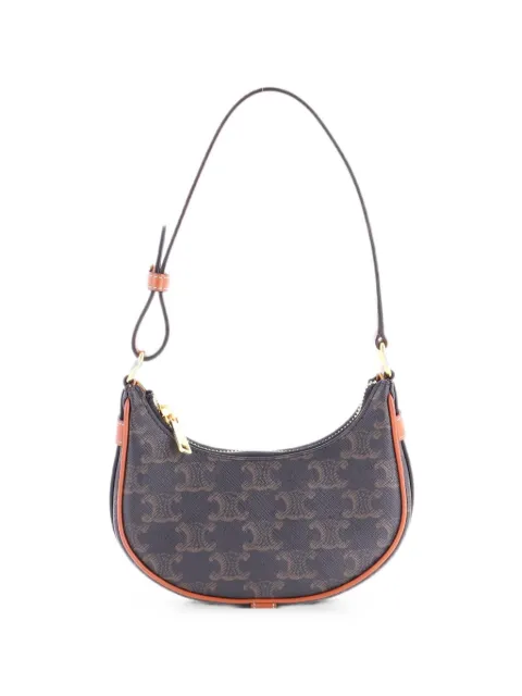 Celine Pre-Owned Ava Bag Triomphe Coated Canvas Mini shoulder bag Brown 7IED3I8V97F7FM1J