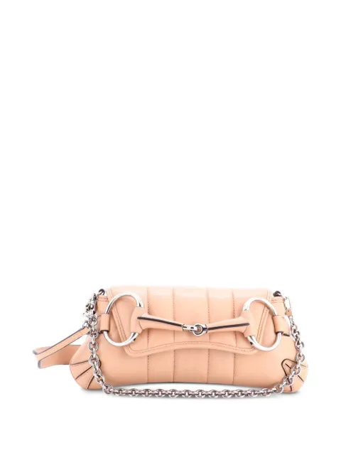 Gucci Pre-Owned Horsebit Chain Vertical Quilted Leather Small shoulder bag Neutrals 77O6KCCF1HHW1G8M