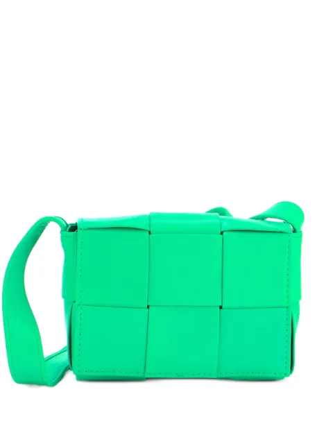 Bottega Veneta Pre-Owned Cassette Maxi Intrecciato Leather Candy crossbody bag Green 5ILOD1TG8WFS3ZP0