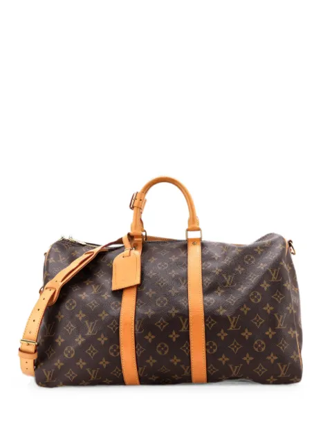 Louis Vuitton Pre-Owned Keepall Bandouliere Bag Monogram Canvas 45 travel bag Brown 5CQNKI3DLOO93AQP