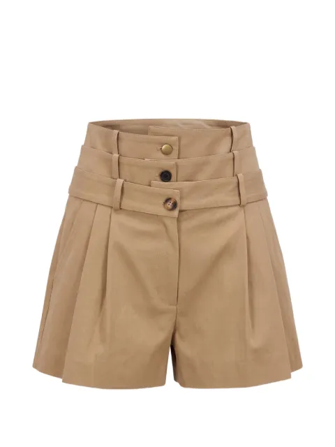 Monse triple-waistband pleated shorts Neutrals MP260711SCW
