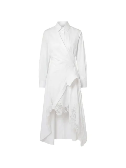 Monse lace-trimmed asymmetric dress White MP260208STP