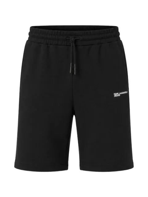Karl Lagerfeld Jeans logo-print jersey shorts Black B2M10148999
