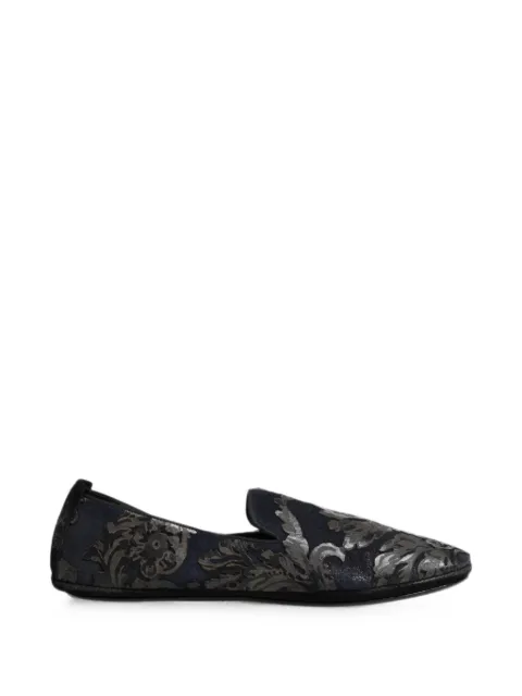 Dolce & Gabbana floral-jacquard loafers Blue A50516AJ699