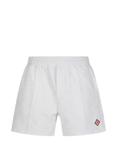 Casablanca monogram-jacquard shorts White MPF26JTR11303