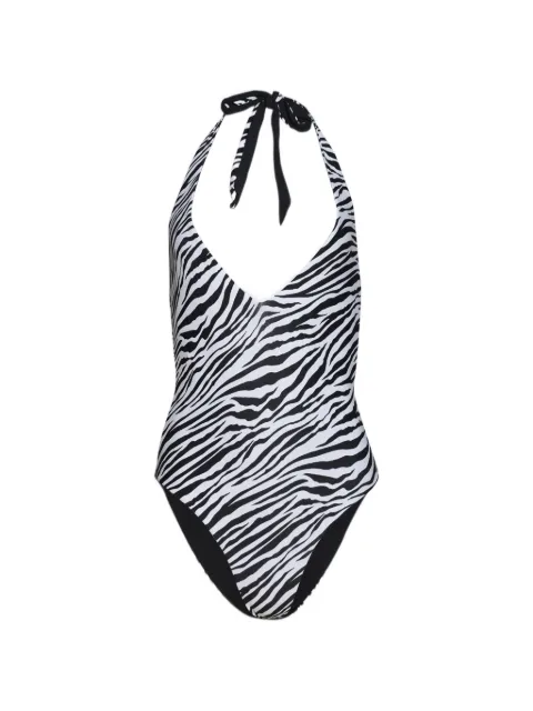 Bond-eye Andrea zebra-print swimsuit White BARE071RV