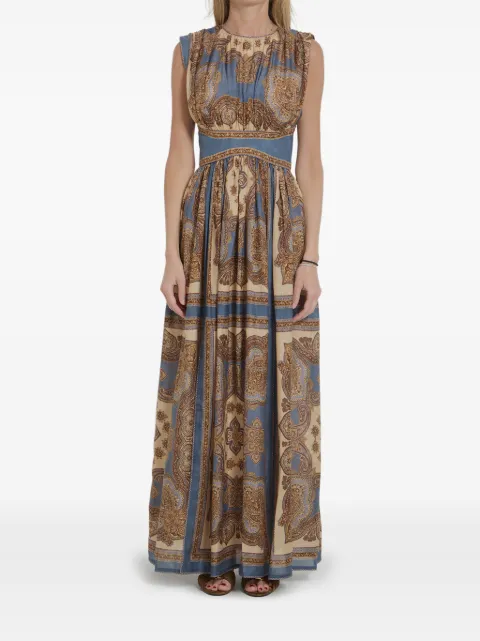 ZIMMERMANN paisley-print sleeveless maxi dress Blue 5514DSS263