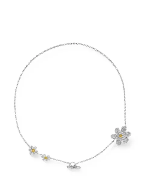 Marni Daisy crystal-embellished flower necklace Silver COMV0628A0P6527