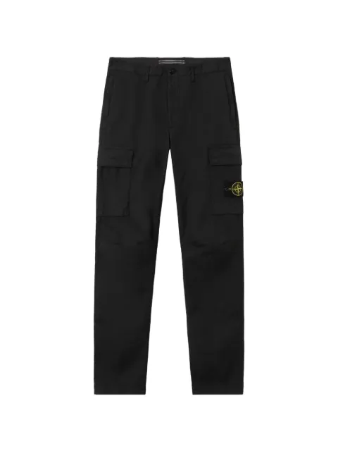 Stone Island logo-patch cargo pants Black L2S153100003S0A10