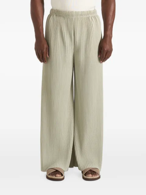 Manière De Voir Jonas pleated wide-leg trousers Neutrals MAN3430