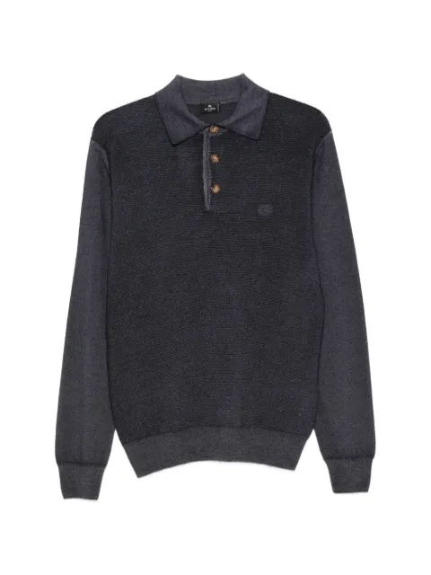 ETRO long-sleeve polo shirt Blue MRKN0014AU11H