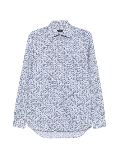 ETRO floral-print long-sleeve shirt White MRIB002599SA51D