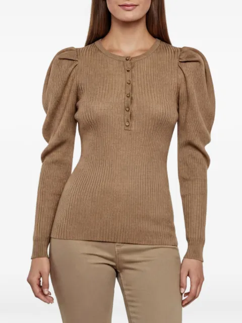 Gabriela Hearst Nessa puff-sleeve blouse Brown 1353705