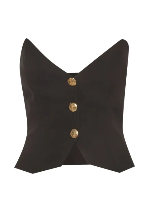 Dalood buttoned corset top Black 1330442
