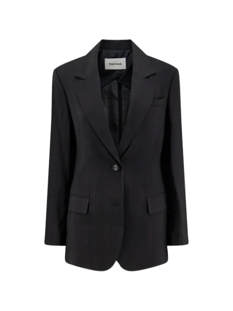 TONYWACK Airy pinstripe blazer Black WBF12JK501