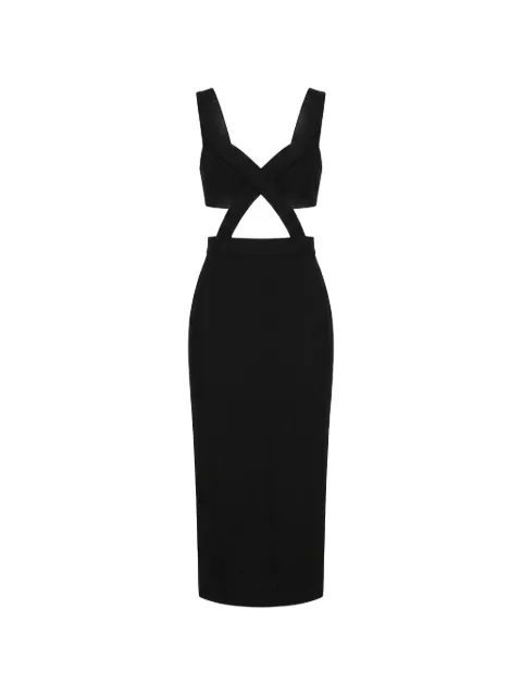 Dolce & Gabbana cut-out criss-cross midi dress Black DR28934