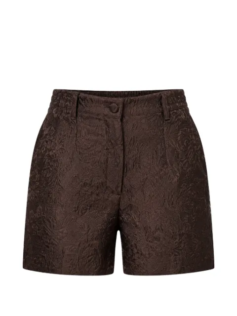 Dolce & Gabbana floral-brocade shorts Brown FT1LXT