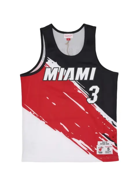 Mitchell & Ness Paint Brush mesh vest Red TNMK5123MHEYYDWAMTWH