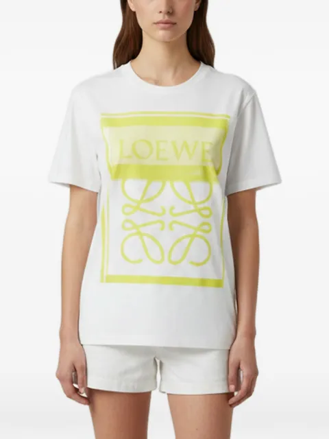 Loewe Pre-Owned Anagram print T-shirt White 1356668