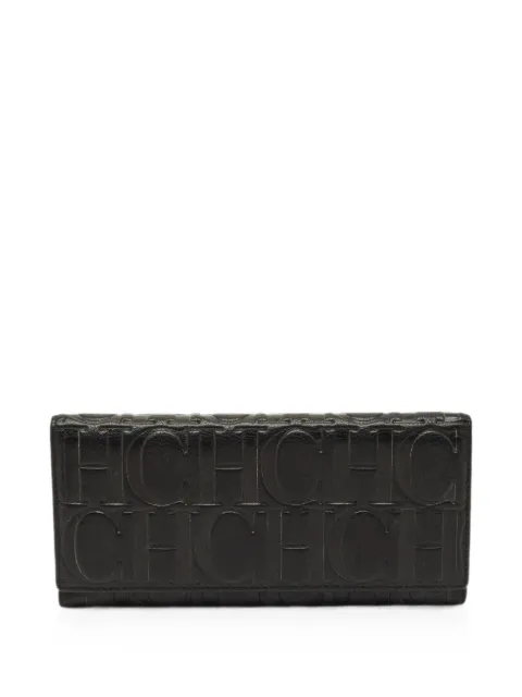 Carolina Herrera Vintage monogram wallet Black 1278874