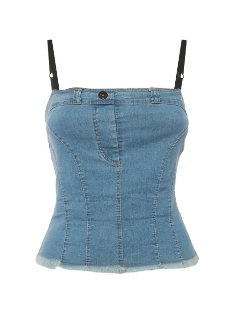 D&G open-back denim top Blue 1315327