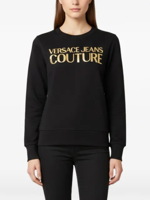 Versace Jeans Couture logo-print sweatshirt Black 1340343