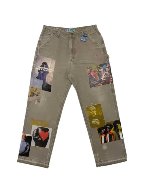 Better with Age patch-detailing distressed-effect jeans Grey SS26WTTAB28