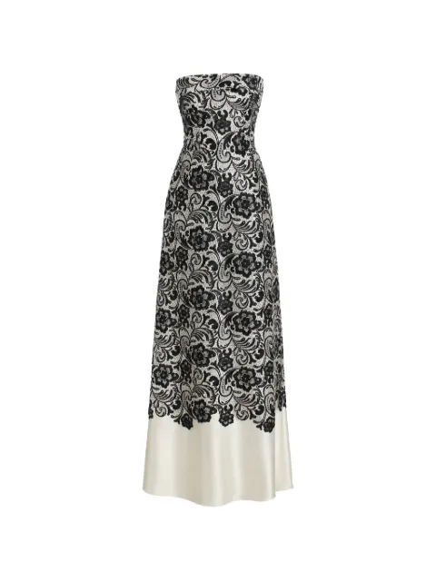 Dolce & Gabbana floral-lace corset maxi dress Neutrals F6CLTTFLUBM