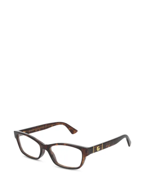 Gucci Eyewear tortoiseshell-effect glasses Brown GG0635O