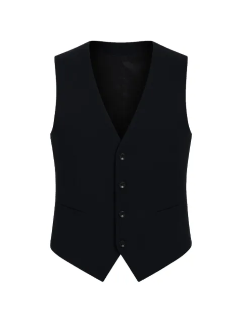 Dolce & Gabbana pointed-hem waistcoat Black VES10057