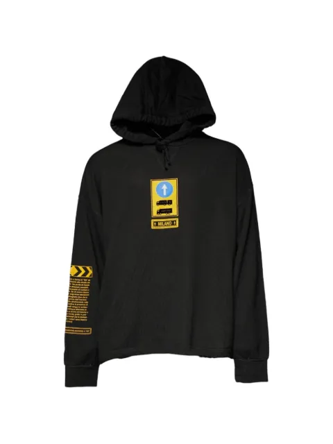 Dolce & Gabbana graphic-print cotton hoodie Black G9VR4T