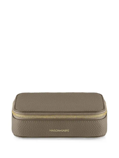 MAISON de SABRÉ Leather Jewellery Case Neutrals JECA