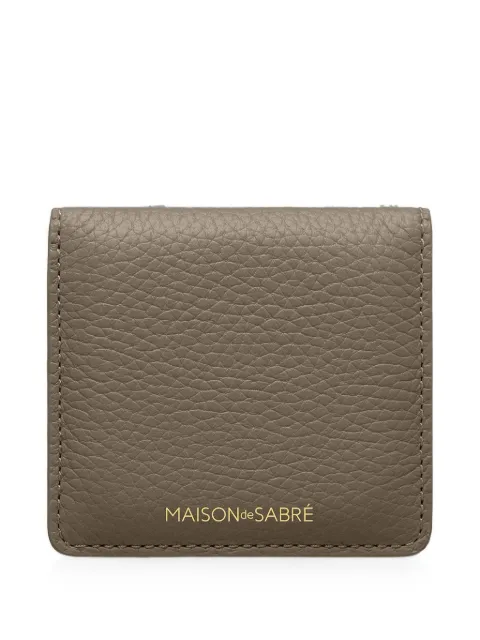 MAISON de SABRÉ leather compact mirror Green CM