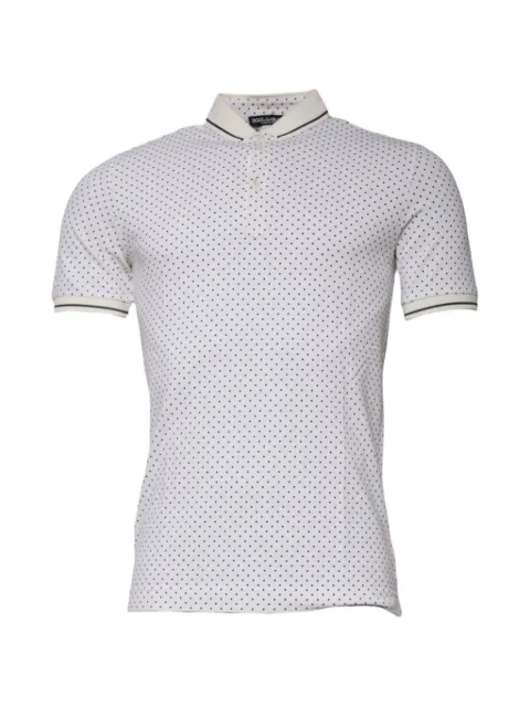 Dolce & Gabbana polka-dot polo shirt White G8FX3TG7GQZ
