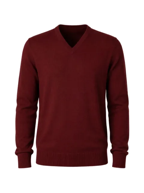Dolce & Gabbana V-neck knitted sweater Red GX413TJAWLA