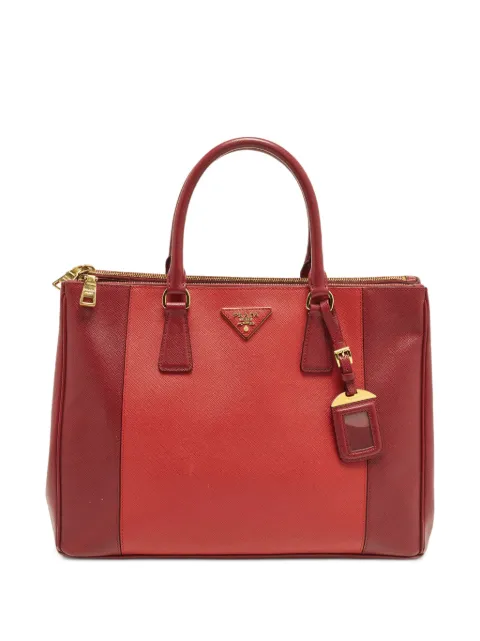 Prada Pre-Owned Saffiano Double Zip tote bag Red 1288423