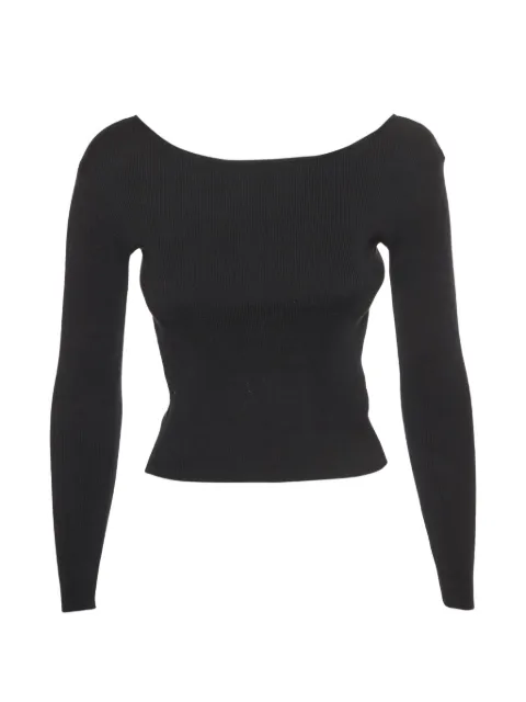 Celine Pre-Owned heart-shaped open-back top Black 1334884