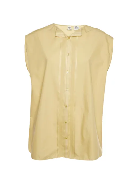 Hermès Pre-Owned cotton blouse Yellow 1329126