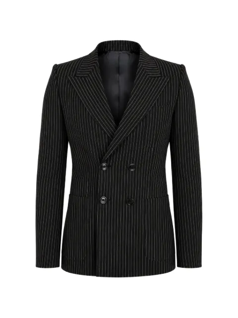 Dolce & Gabbana pinstripe double-breasted blazer Black F29DPTFRBC0