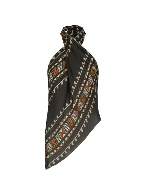 Johanna Ortiz Ancestral blouse Brown PT03791