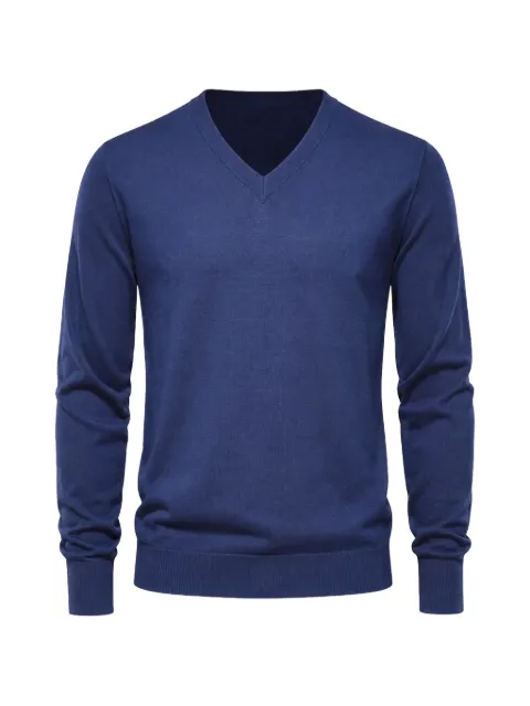 Dolce & Gabbana V-neck sweater Blue GXY07TJBW05