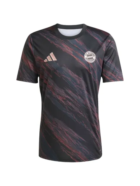 adidas FC Bayern 25/26 graphic-print warm-up T-shirt Black JN5630