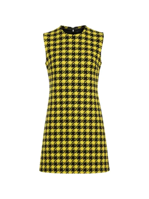 Dolce & Gabbana houndstooth-pattern dress Yellow DR28964