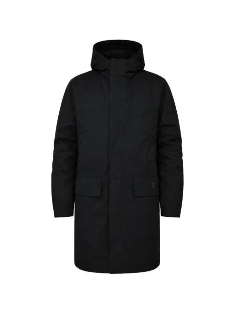 Dolce & Gabbana logo-plaque hooded jacket Black JKT4083