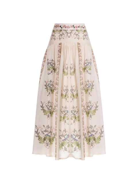 Agua By Agua Bendita Curua Anhelo high-waisted maxi skirt Neutrals 20921MULTI