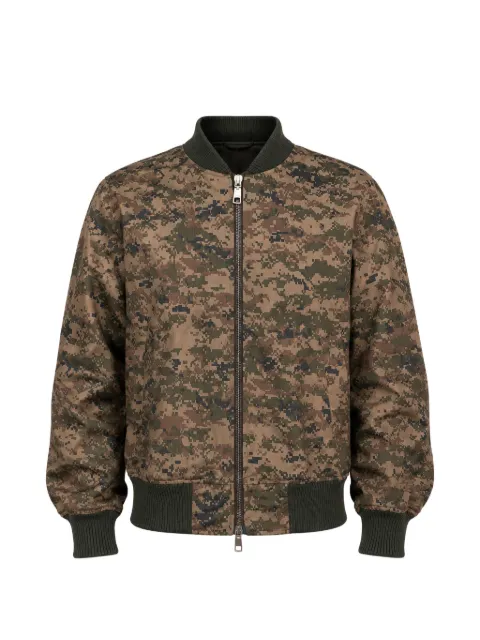 Dolce & Gabbana camouflage-print bomber jacket Brown G9XC2T