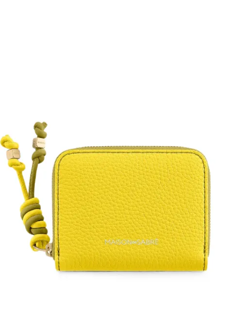 MAISON de SABRÉ small leather zip-fastening wallet Yellow WAZI