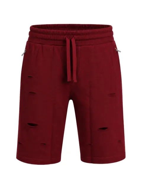 Dolce & Gabbana Rip Style Bermuda sweatshorts Red GYWCATG7I5U